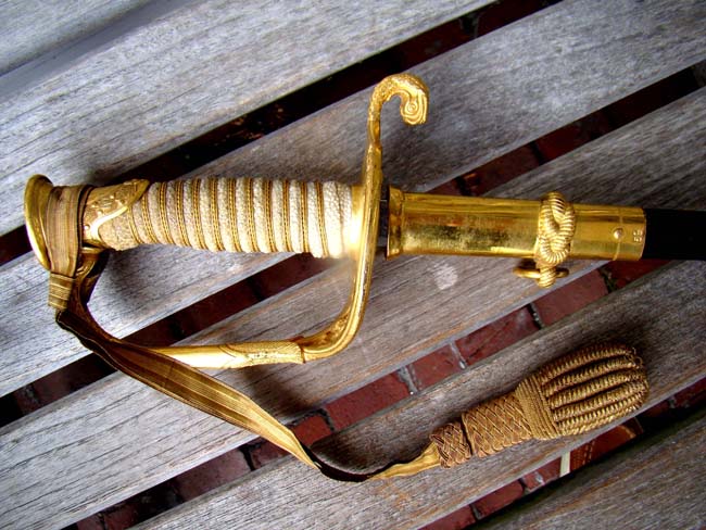 A near 'Mint' condition U.S. Model 1852 Naval Officers' Dress Sword with Scabbard circa 1890 — image 4